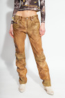 Diesel ‘L-TEXA’ leather trousers