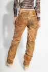 Diesel ‘L-TEXA’ leather trousers