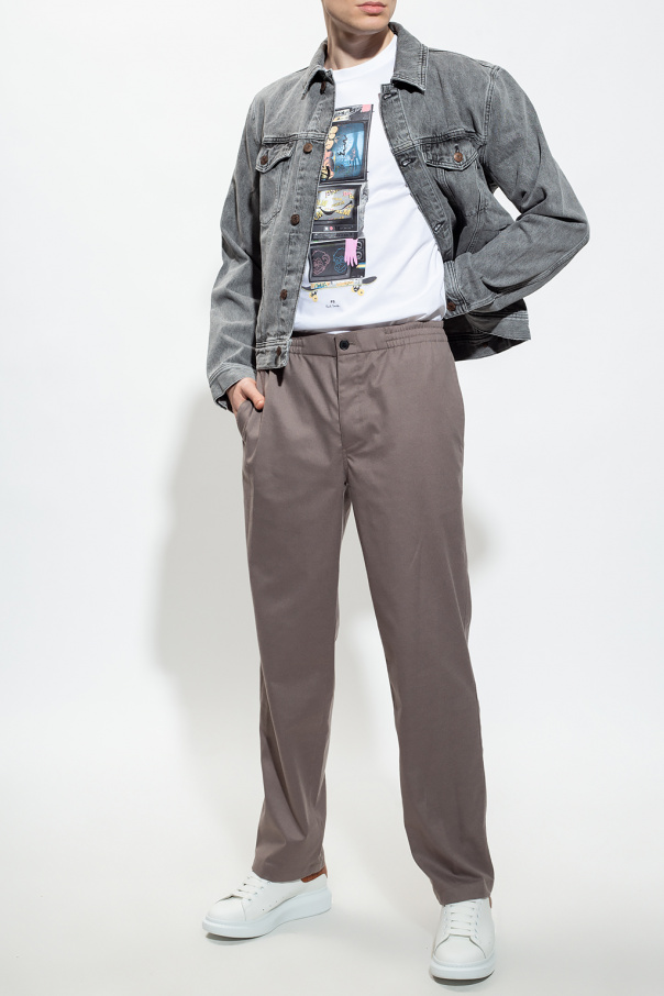 Theory track trousers with pockets