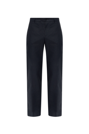 Creased trousers od Moncler