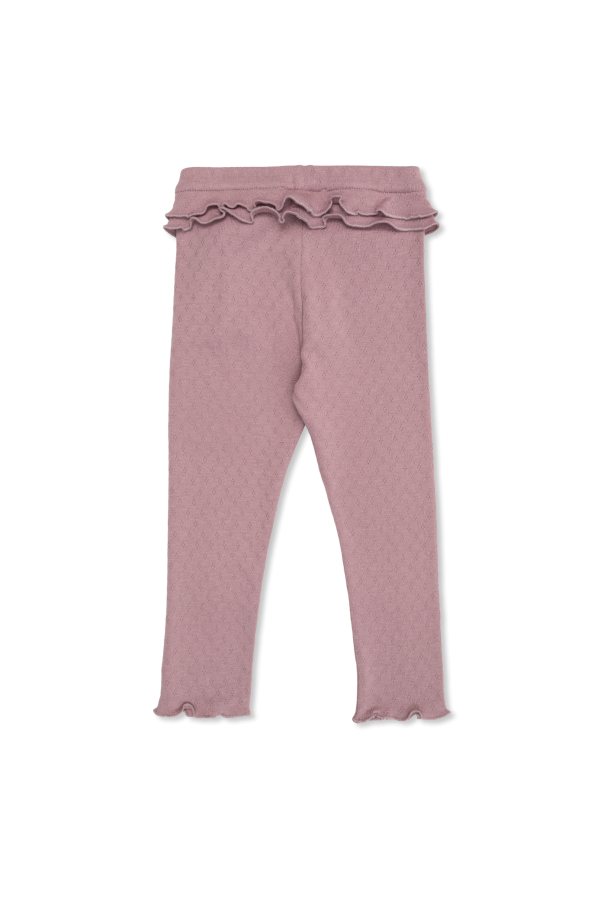 Moncler Enfant Legginsy z naszywką z logo