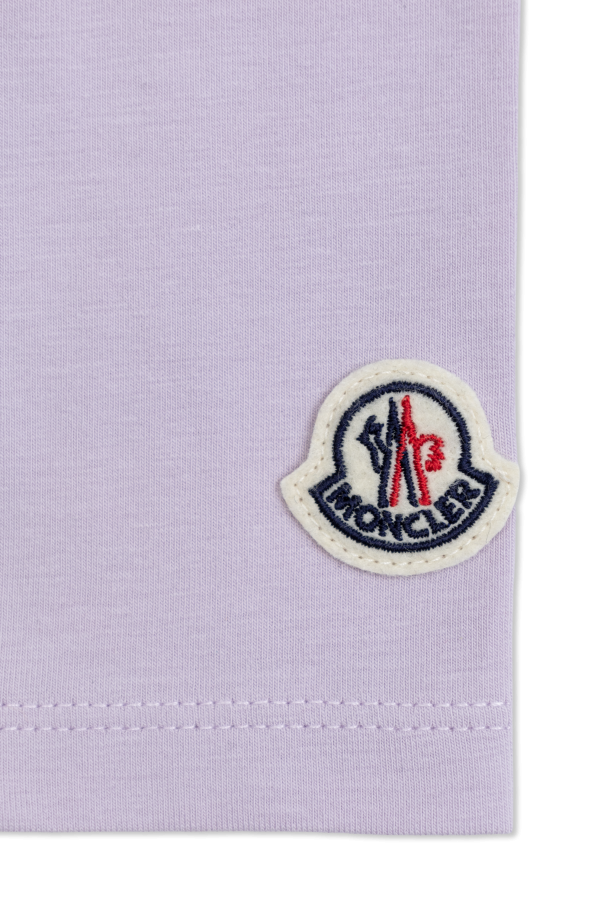 Moncler Enfant Legginsy z naszywką z logo