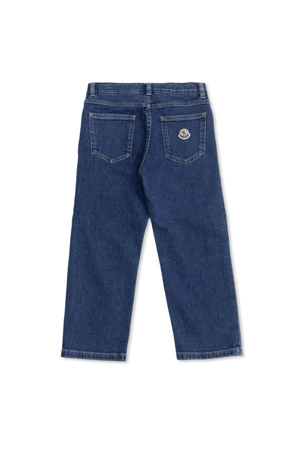 Moncler Enfant Jeansy z nogawkami o prostym kroju