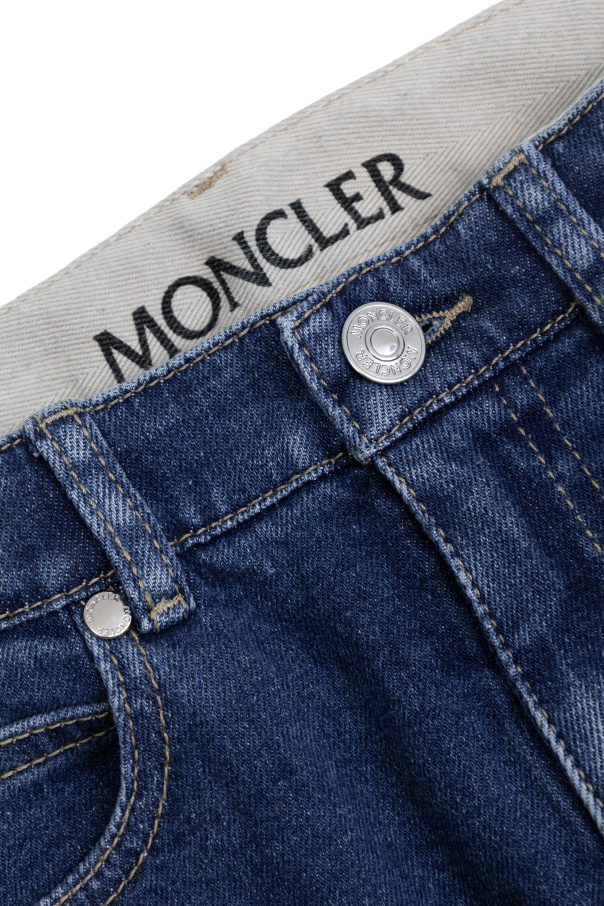 Moncler Enfant Jeansy z nogawkami o prostym kroju