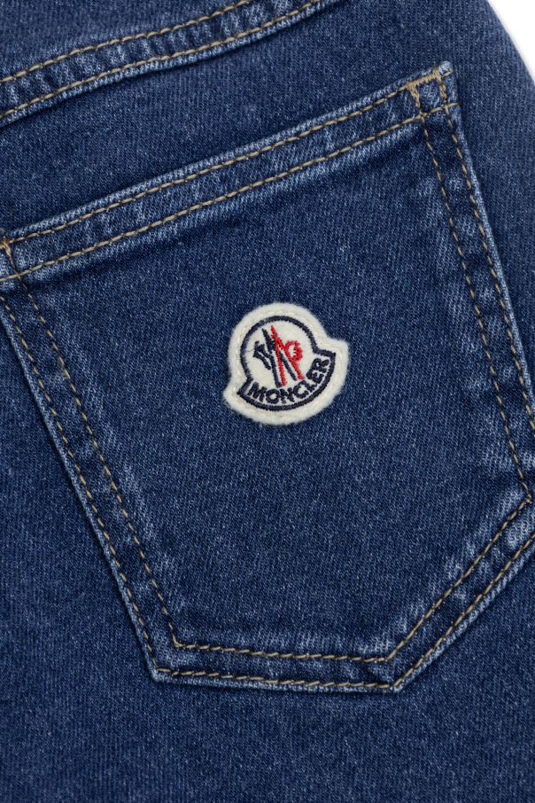 Moncler Enfant Jeansy z nogawkami o prostym kroju