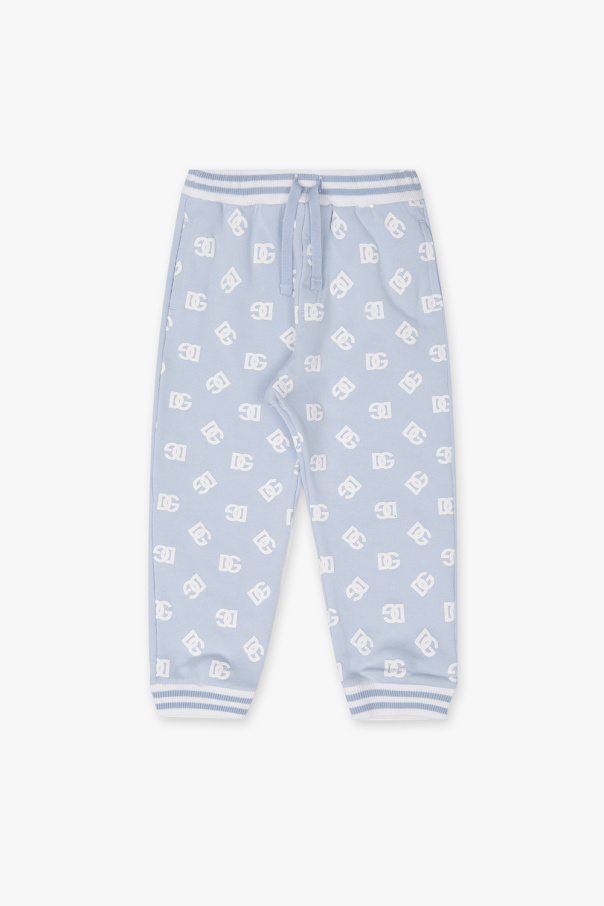 dolce marynarka & Gabbana Kids Sweatpants with logo pattern