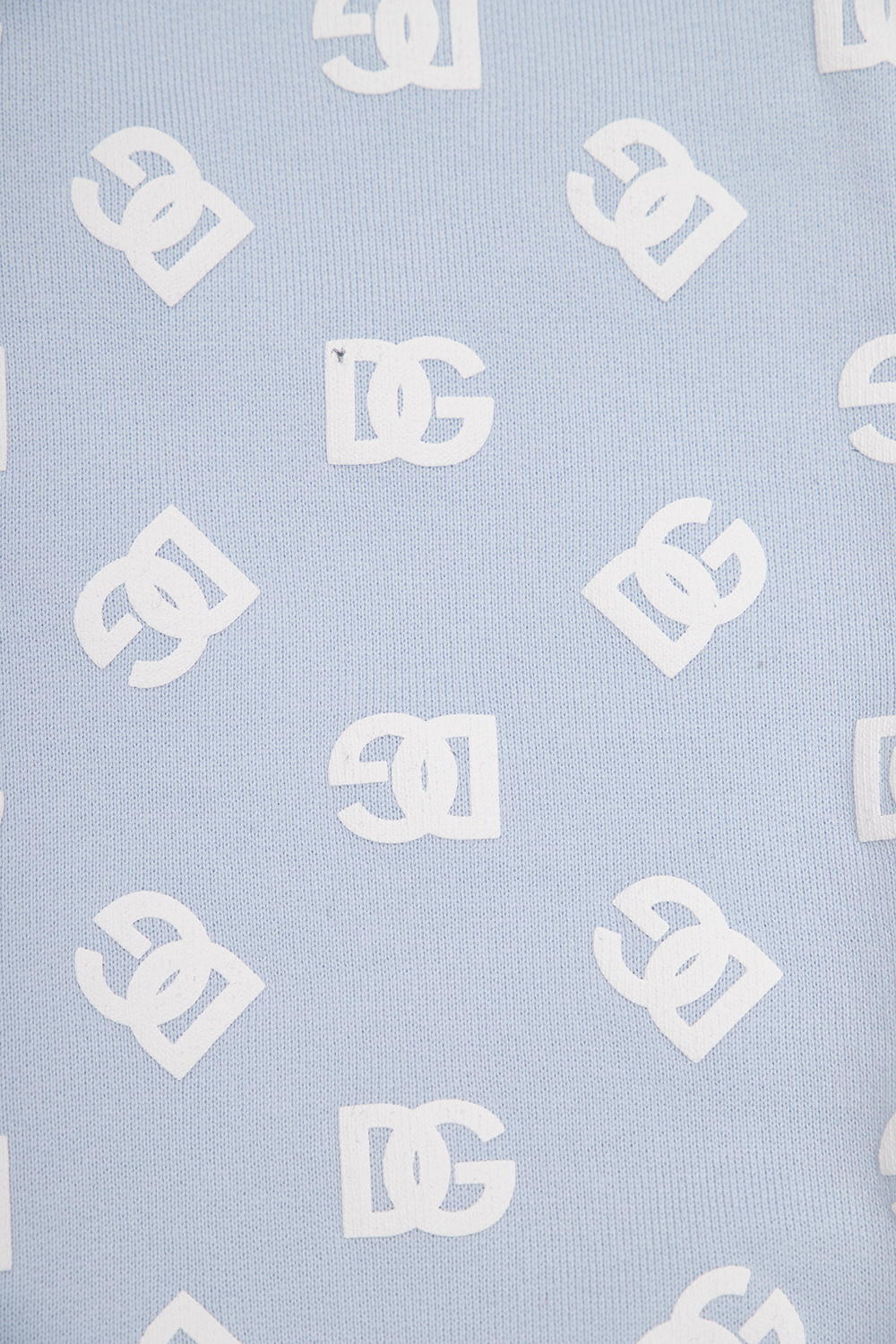 Чёрная вязаная сумка с помпонами dolce & gabanna Sweatpants with logo pattern