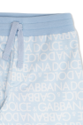 Dolce & Gabbana Kids light blue Sweatpants with logo