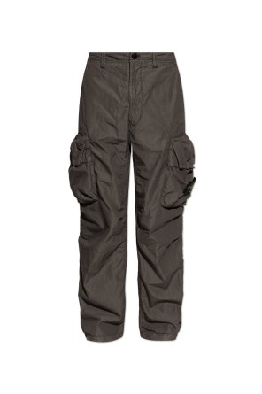 ‘Cargo’ trousers with logo patch