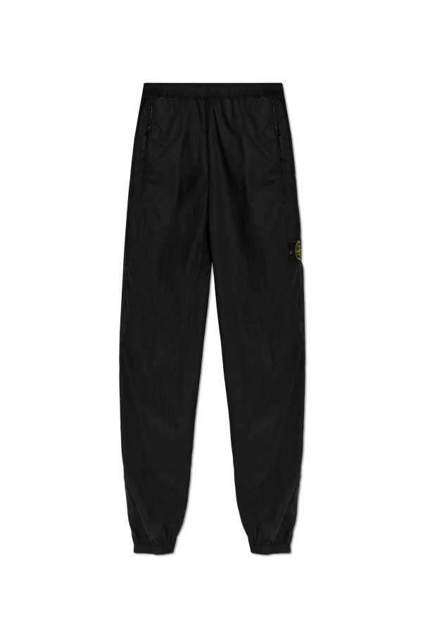 Trousers with logo patch od Stone Island