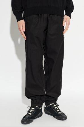 Stone Island Trousers with logo patch