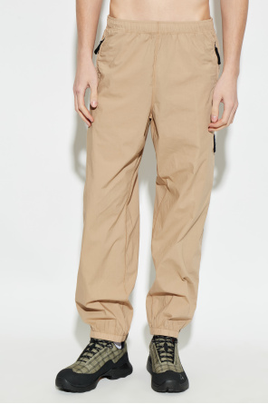 Stone Island Trousers with logo patch