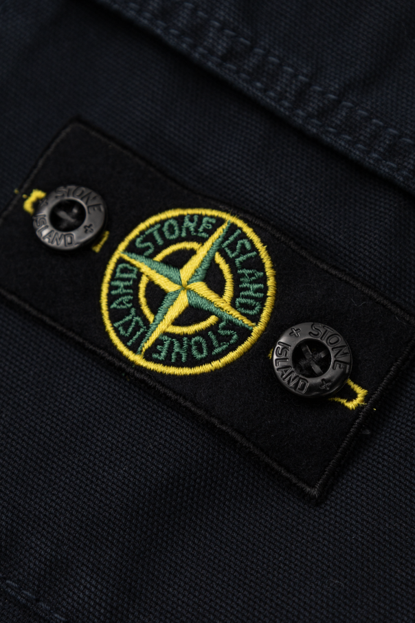 Stone Island Junior Jeansy z naszywką logo