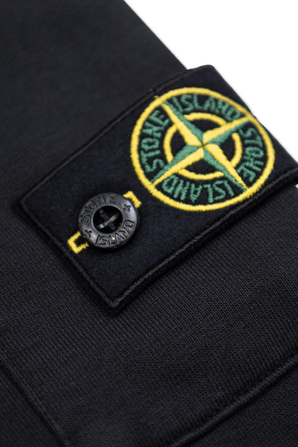Stone Island Junior Sweatpants with logo patch