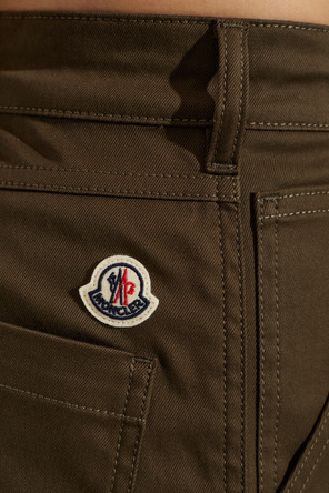 Moncler Calças com aplicação de logótipo
