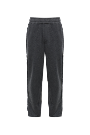 Sweatpants with logo patch