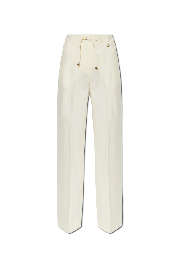 Wool pleated trousers od Moncler