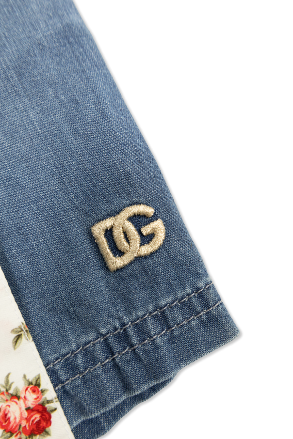 Dolce & Gabbana Kids Denim shorts with belt