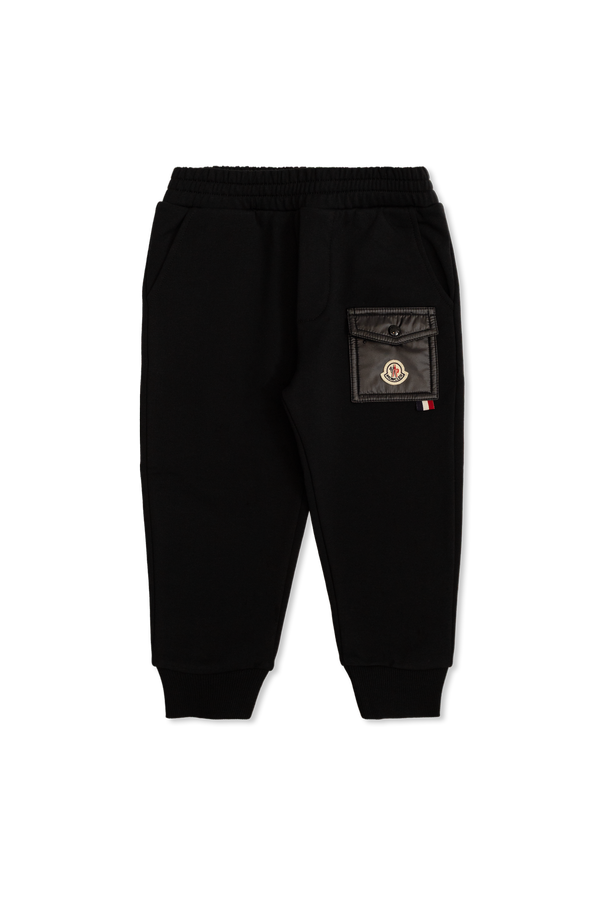 Sweatpants with logo patch od Moncler Enfant