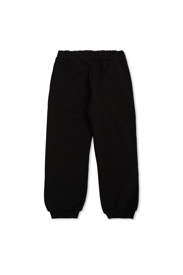 Moncler Enfant Pantalones de chándal con logo bordado