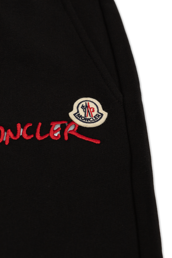 Moncler Enfant Pantalones de chándal con logo bordado