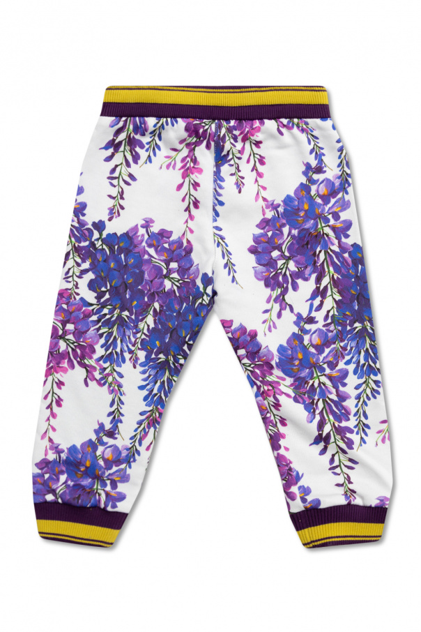 Dolce & Gabbana Kids Sweatpants with floral motif