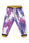 сукня в леопардовий принт dolce&gabbana оригінал Sweatpants with floral motif