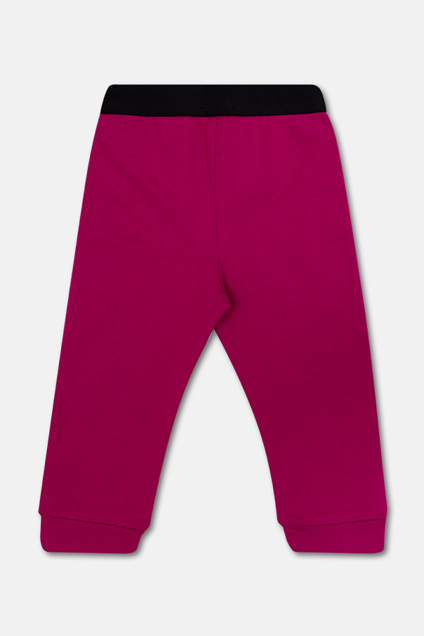 Dolce & Gabbana Kids Bawełniane spodnie z logo