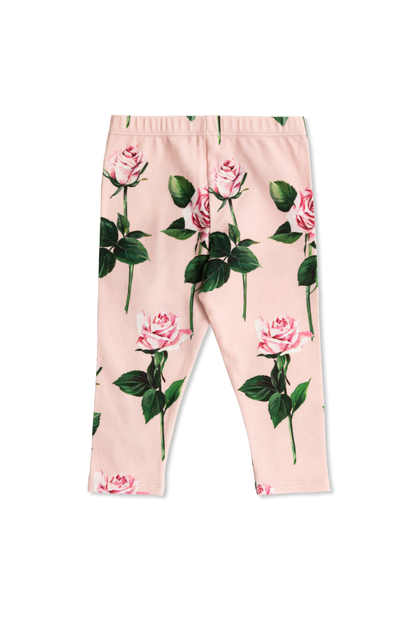 Dolce & Gabbana Kids Leggings mit Blumenmotiv
