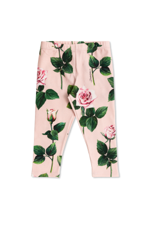 Floral motif leggings