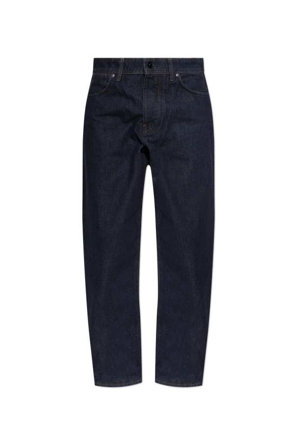 Jeans with logo patch od Stone Island