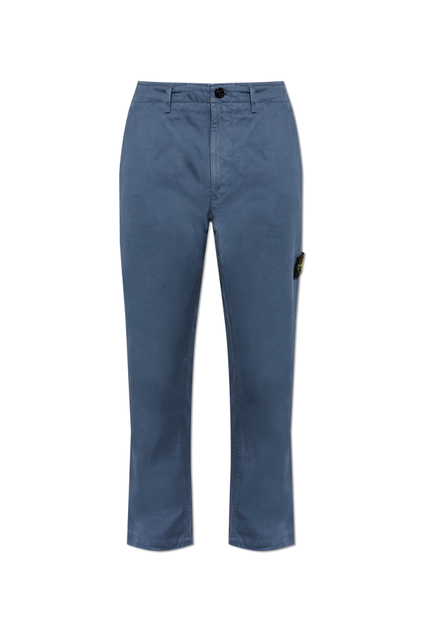 Jeans with logo patch od Stone Island
