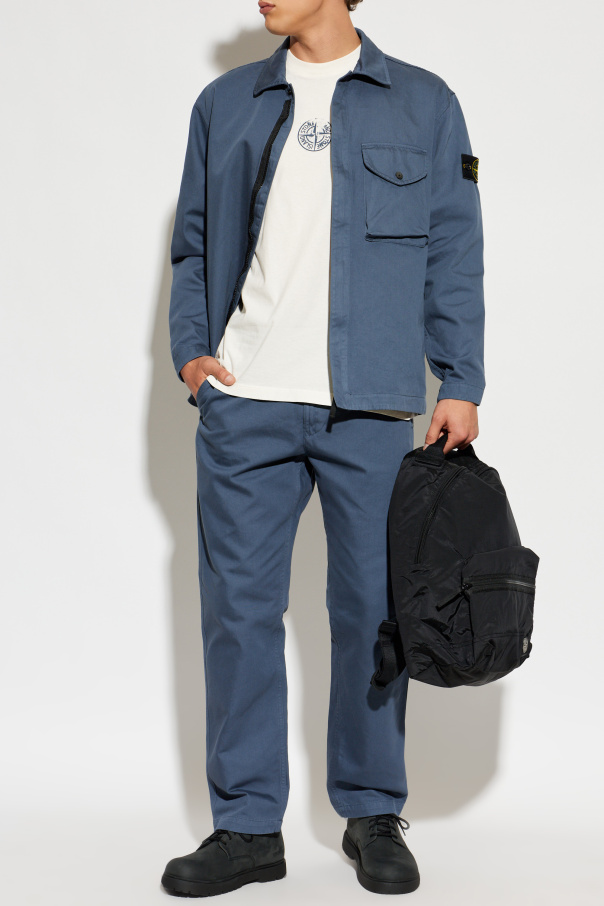 Stone Island Vaqueros con parche de logo