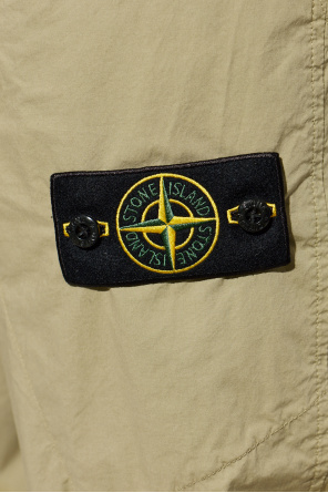 Stone Island Pantalones con parche de logo