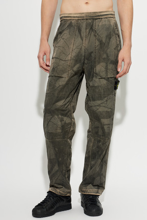 Stone Island Straight-leg trousers with logo patch