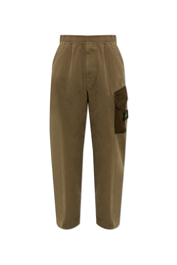 Trousers made of combined fabrics od Stone Island