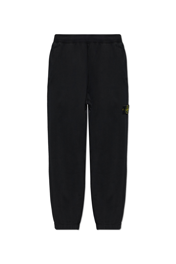 Sweatpants with logo patch od Stone Island