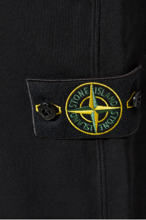 Stone Island Sweatpants with logo patch