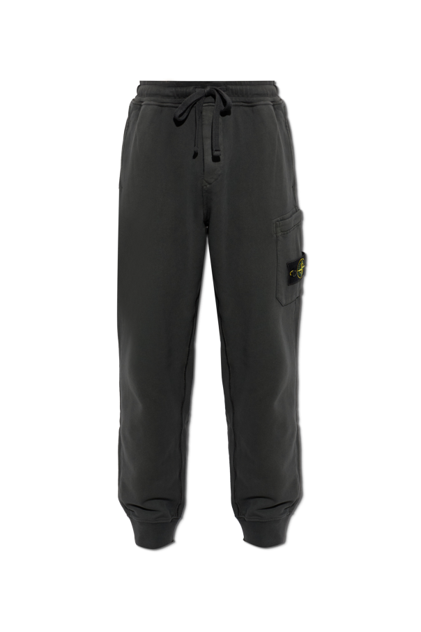 Sweatpants with logo patch od Stone Island