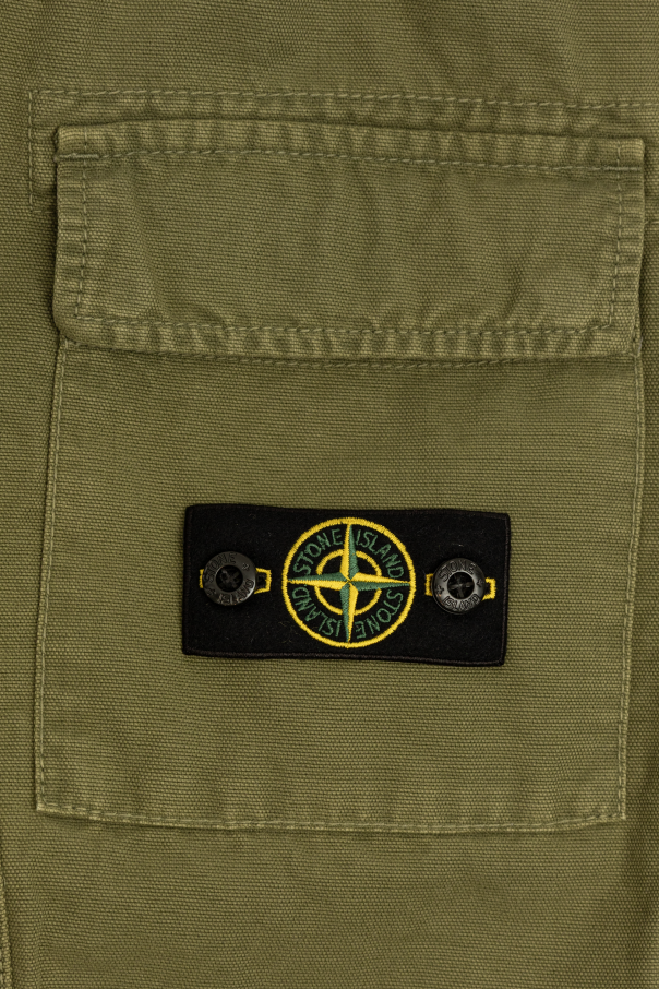 Stone Island Junior Pantalones tipo cargo