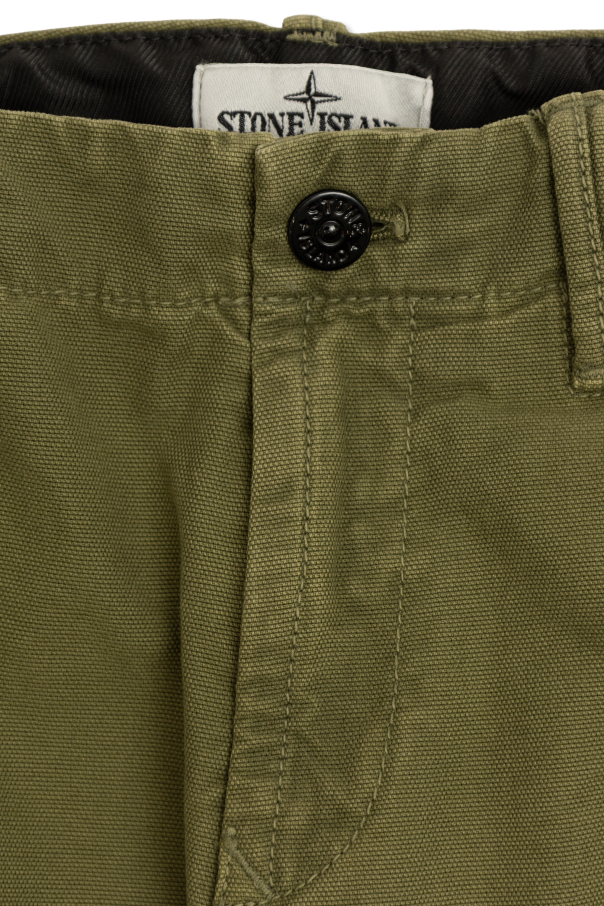 Stone Island Junior Pantalones tipo cargo