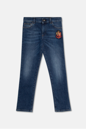 Dolce & Gabbana high-rise tapered balloon-leg jeans