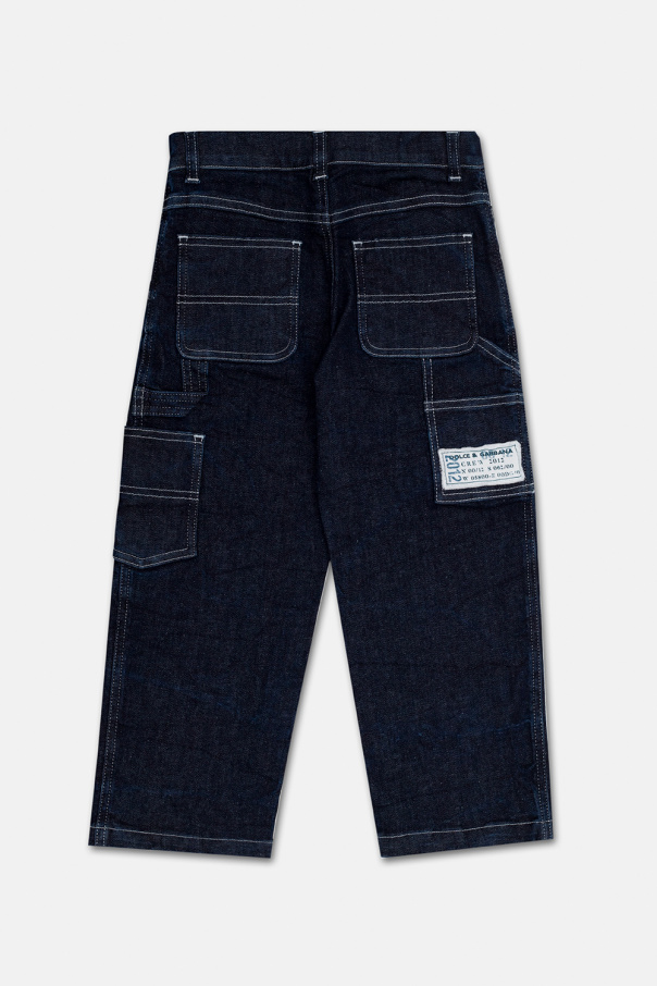 dolce melania & Gabbana Kids Jeans with multiple pockets.