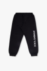 Dolce & Gabbana Kids BLACK Sweatpants with logo