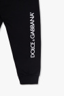 Dolce & Gabbana Kids BLACK Sweatpants with logo