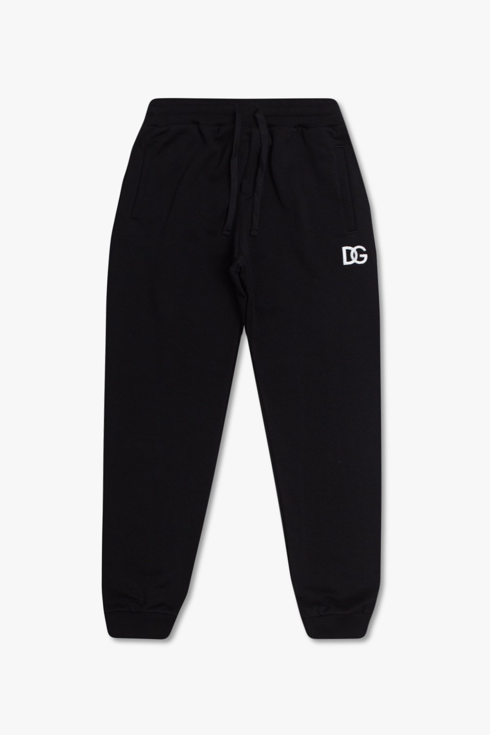 dolce Padded & Gabbana Kids Sweatpants with logo embroidery