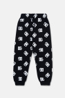 Dolce & Gabbana Kids BLACK Sweatpants with logo print