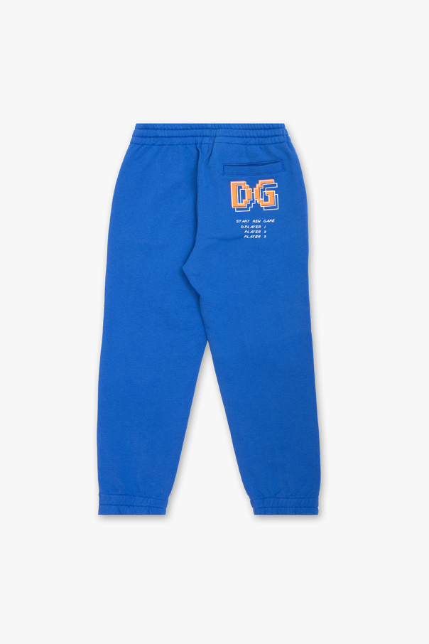 Dolce & Gabbana Kids Grey stretch cotton logo boxer shorts from Floral DOLCE & GABBANA KIDS featuring an elasticated waistband