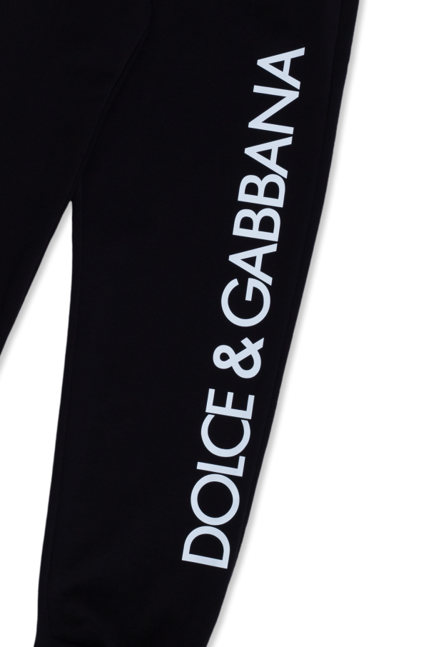 Женские жакеты Dolce & Gabbana Kids Logo-printed sweatpants