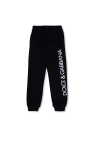 Dolce & Gabbana Kids BLACK Logo-printed sweatpants
